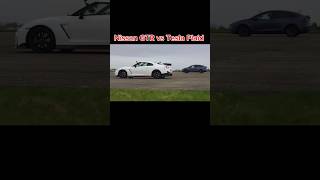 Nissan GTR vs Tesla Plaid😈🗿🗿shorts teslaplaid nissangtr [upl. by Kristel]