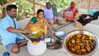 Village Style Original Country Chicken Curry [upl. by Arvo]