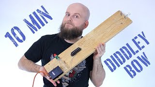 How To Make An Electric Diddley Bow In 10 Minutes  DIY SingleStringed Slide Guitar for Blues [upl. by Zebedee42]