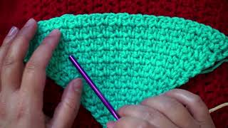 Crochet the Moss stitch triangle [upl. by Cantone]