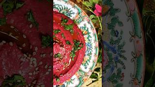 Beet Hummus Recipe 🤤shortshummusshortrecipefoodeasyhealthyhealthyfoodbeetrootquickrecipe [upl. by Nevear]