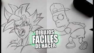 DIBUJOS FÁCILES DE HACER PARA PRINCIPIANTES 5  HOW TO DRAW EASY  BillyArt [upl. by Huntingdon]