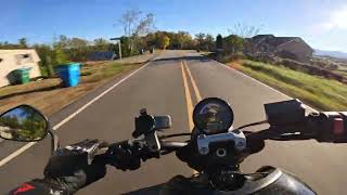 POV Fast Ride Triumph Trident 660 Backroad Blast [upl. by Etezzil]