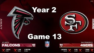 Franchise Madden 25 Falcons Vs 49ers Simulation 2025 Year 2 [upl. by Marcy]