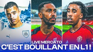 Greenwood Yoro Osimhen Aubameyang cest bouillant en L1   LIVE MERCATO [upl. by Dwight674]