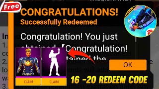 FREE FIRE REDEEM CODE TODAY 16 DECEMBER 2023 REDEEM CODE FREE FIRE  FF CODE TODAY 16 DECEMBER [upl. by Donall]