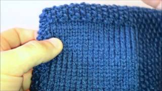 Stockinette Stitch  Left Handed [upl. by Mahoney]