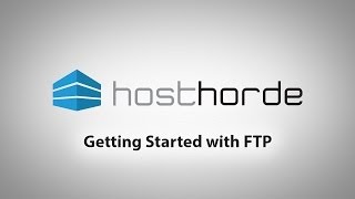 HostHorde Getting started with FTP [upl. by Munshi]