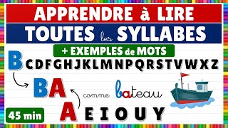 Apprendre à lire en français  Lire les syllabes  exemples de mots de vocabulaire eme français [upl. by Cutcheon]