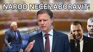 SVAĐA U SABORU Narod neće zaboravit [upl. by Zenitram533]