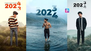 Happy New Year Photo Editing 2024  Happy New Year Special Photo Editing PicsArt  New Year Editing [upl. by Neda]