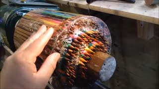 Woodturning  Thousands of pencils into a MASSIVE vase [upl. by Redmond312]