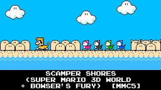 Famitracker Bits  Scamper Shores Super Mario 3D World  Bowsers Fury MMC5 [upl. by Retseh]