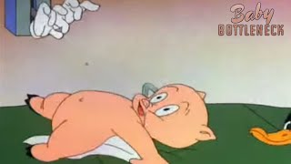 Baby Bottleneck 1946 Looney Tunes Daffy Duck and Porky Pig Cartoon Short Film  Review [upl. by Airun]