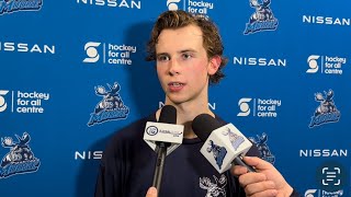 Manitoba Moose training camp Jets prospect Brad Lambert [upl. by Mcnalley]