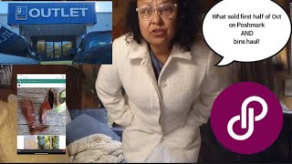 What sold 1st half of Oct 2024 on Poshmark AND a Goodwill Outlet bins haul [upl. by Atinar191]