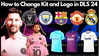 how to change Kit and Logo in dls 24 Portugal kit and logo [upl. by Atsahc]