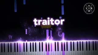 Olivia Rodrigo  Traitor  Piano [upl. by Oned]