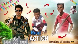 The Real Action Sarukhan  Sarukhan Movie Action  Shahil creator 4k HD movie [upl. by Yelkao417]