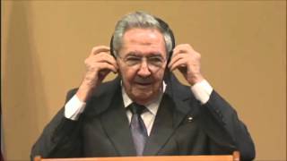 President Obama and Cuban leader Raul Castro answer questions [upl. by Airlie529]