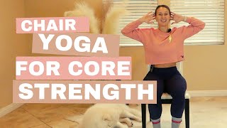 Chair Yoga for Core Strength  for seniors [upl. by Ahseik]