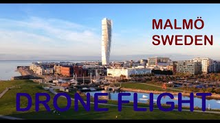 Malmö Sweden Drone Flight Insanely Beautiful Scania with the Turning Torso Building 2024 [upl. by Neetsyrk]