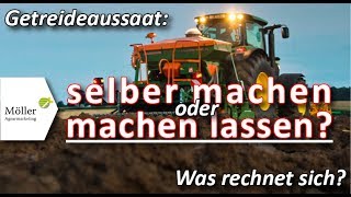 Pneumatische Sämaschine  selber Weizen säen oder Lohnunternehmer Weizen säen lassen  Sämaschine [upl. by Anivel]