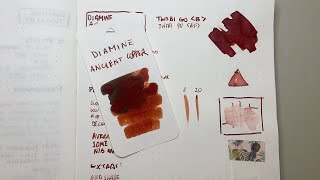 Diamine Ancient Copper Fountain Pen Ink Review [upl. by Philly140]