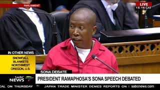 EFFs SONA debate  Julius Malema [upl. by Prosser]