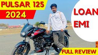 All New pulsar 125 2024 model full reviews loan emi and specs Is Splendor finish pulsar125 [upl. by Airyt]