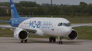 The first flight of the MC21✈️ Первый полет MC21✈️ [upl. by Ecnahs]