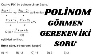 POLİNOM  SORULARHARİKA BARIŞ YAYINLARI [upl. by Jezabella]