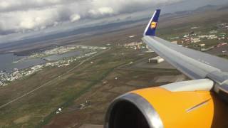 Icelandair Boeing 767300ER Winglets Takeoff from ReykjavikKeflavik International Airport [upl. by Naxor]