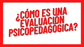 ¿Cómo es una Evaluación Psicopedagógica [upl. by Chrisoula]