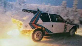 Group B Lancia Delta S4´s first snow test in Lapland 1985 with Markku Alén [upl. by Soiritos]