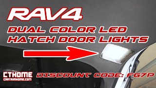 Dual Color LED Hatch Door Lights Install  20192024 Toyota RAV4 [upl. by Whitcomb]