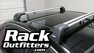 Best Roof Rack for Mercedes Benz C Class Sedan Thule AeroBlade Edge by Rack Outfitters [upl. by Maurilia]