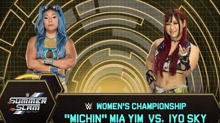 Mia yim VS IYO sky title defense [upl. by Nereus332]