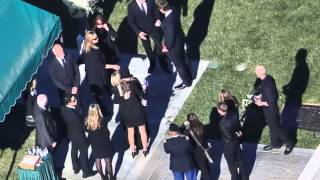 PAUL WALKER FUNERAL PICS  Family and Friends Say Final Goodbyes 121413 [upl. by Cullin820]