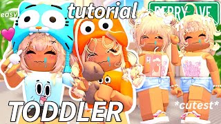 Realistic CUTEST TODDLERS Pajamas amp Everyday Outfit Codes Tutorial For Berry Avenue [upl. by Adnima]