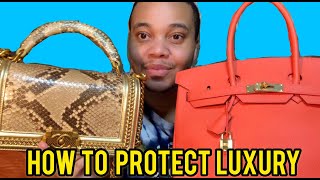 HOW TO PROTECT CHANEL HANDBAG AND HERMES BIRKIN BAG AND WAY MORE TEA ☕️ [upl. by Steinberg]