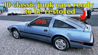 10 classic junk cars ready to be restored on Craigslist  for Sale by Owner [upl. by Hevak997]