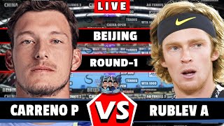 🔴LIVE RUBLEV VS CARRENOBUSTA P • China Open 2024 Rublev tennis atp ChinaOpen round1 [upl. by Idelson]