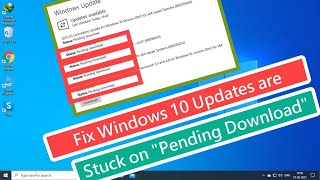 Fix Windows 10 Updates are Stuck on quotPending Downloadquot [upl. by Ladnyc]