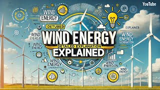 Detailed explanation on wind energy generation windmill windenergy renewable [upl. by Aneelad966]