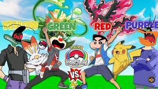 Shinchan vs Jack Pokemon Grand SemiFinal with Oggy  Cockroaches  Minecraft [upl. by Wye]