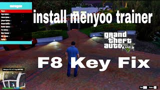 How To install Menyoo Trainer amp F8 Key Fix GTA5 in 2022 [upl. by Yla]