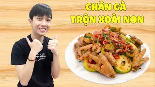 CrisDevilGamer ĂN CHÂN GÀ TRỘN XOÀI NON  Tối nay ăn gì [upl. by Assennav75]