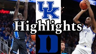 College Basketball 6 Duke Vs 19 Kentucky Game Highlights 111224 [upl. by Hans467]