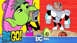 Teen Titans Go KARAOKE  Burger vs Burrito  dckids [upl. by Akilaz]